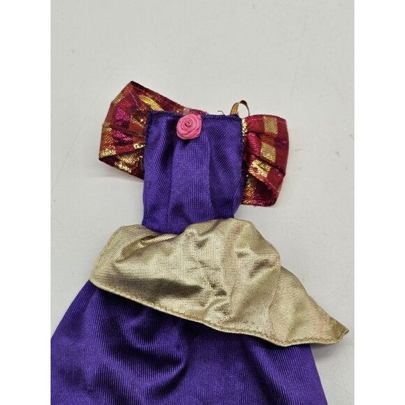 Vintage Genuine Barbie Gown And Jacket, Mini Skirt And Red Velvet Boots - Picture 9 of 13